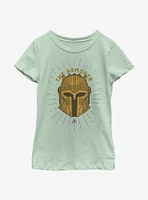 Star Wars The Mandalorian Armorer Shield Youth Girls T-Shirt