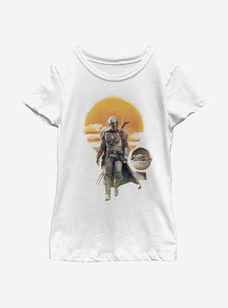 Star Wars The Mandalorian Mando Child Walk Youth Girls T-Shirt