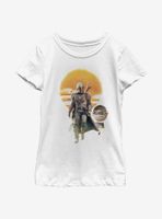 Star Wars The Mandalorian Mando Child Walk Youth Girls T-Shirt