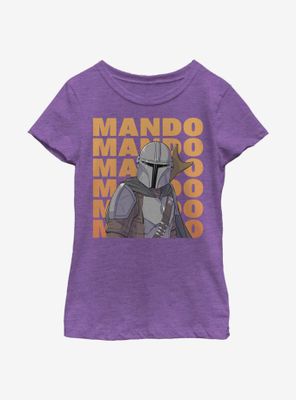 Star Wars The Mandalorian Mando Text Youth Girls T-Shirt
