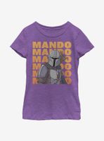 Star Wars The Mandalorian Mando Text Youth Girls T-Shirt