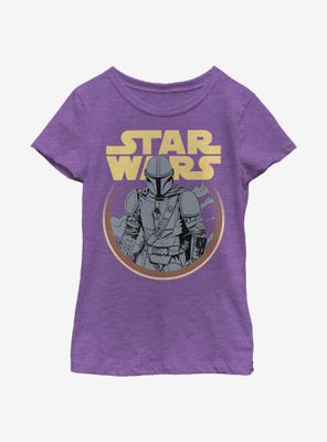 Star Wars The Mandalorian Retro Mando Youth Girls T-Shirt