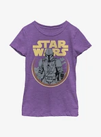 Star Wars The Mandalorian Retro Mando Youth Girls T-Shirt