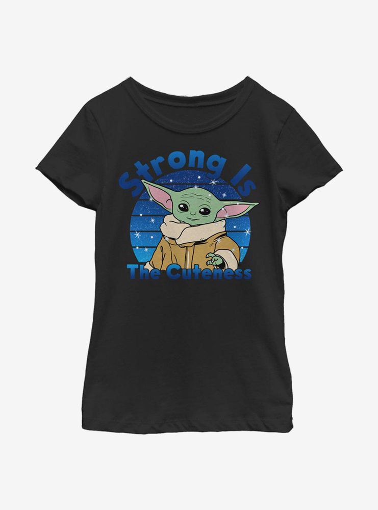 Star Wars The Mandalorian Strong Is Cuteness Youth Girls T-Shirt