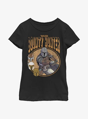 Star Wars The Mandalorian Vintage Mando Comic Youth Girls T-Shirt