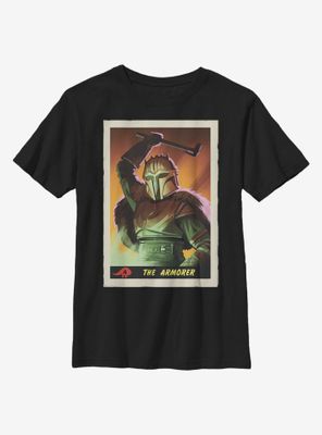 Star Wars The Mandalorian Armorer Card Youth T-Shirt