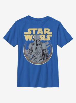 Star Wars The Mandalorian Retro Mando Youth T-Shirt