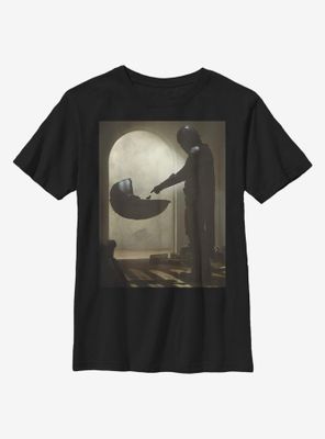 Star Wars The Mandalorian Tall Scene Youth T-Shirt