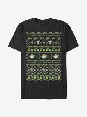 Star Wars The Mandalorian Child Holiday Sweater T-Shirt