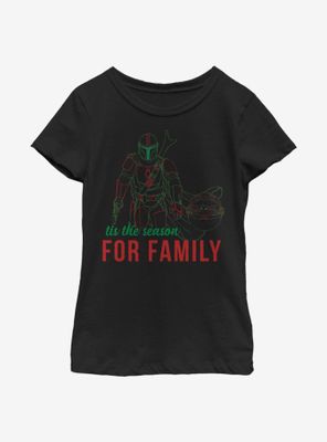 Star Wars The Mandalorian Family Time Youth Girls T-Shirt