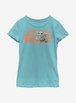 Star Wars The Mandalorian Looking Logo Youth Girls T-Shirt