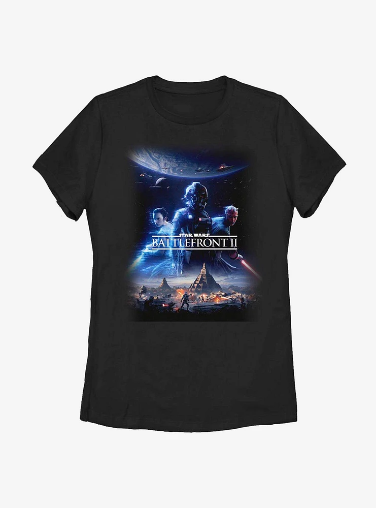 Star Wars Battlefront Poster Womens T-Shirt