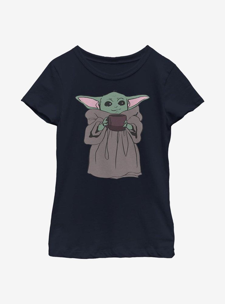 Star Wars The Mandalorian Tea Drinker Youth Girls T-Shirt