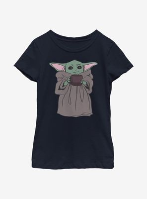 Star Wars The Mandalorian Tea Drinker Youth Girls T-Shirt