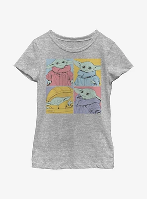Star Wars The Mandalorian Child 4 Box Youth Girls T-Shirt