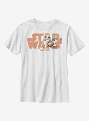 Star Wars The Mandalorian Looking Logo Youth T-Shirt
