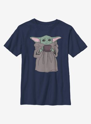 Star Wars The Mandalorian Tea Drinker Youth T-Shirt