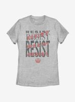 Star Wars Episode VIII: The Last Jedi Resist Repeat Womens T-Shirt
