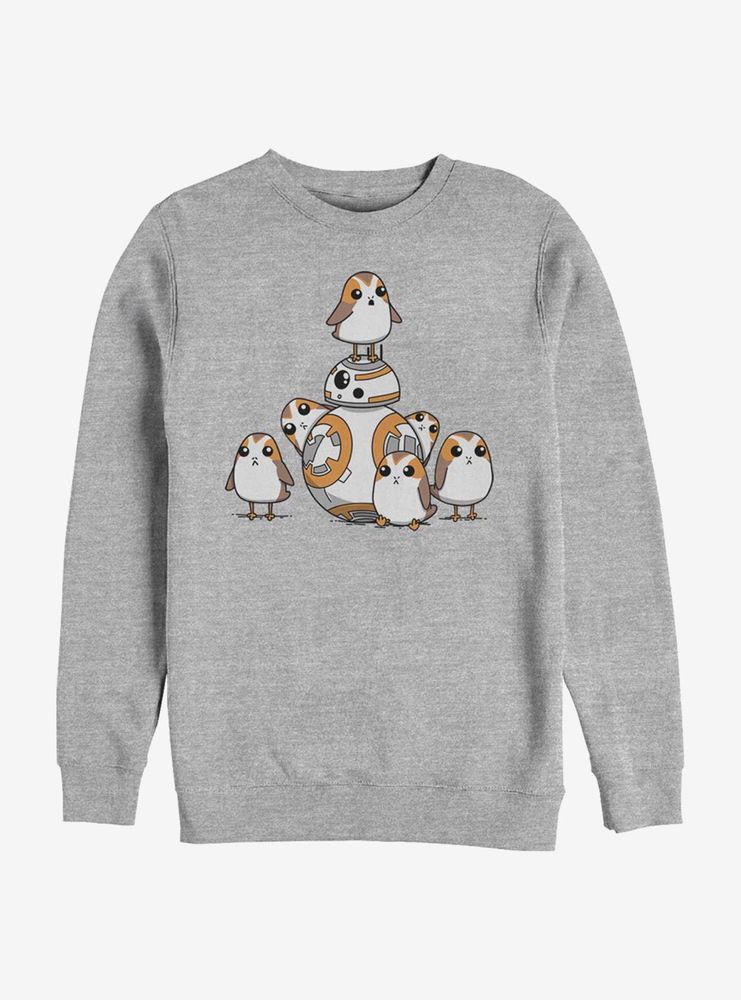 Star Wars Episode VIII: The Last Jedi BB-8 And Porgs Sweatshirt