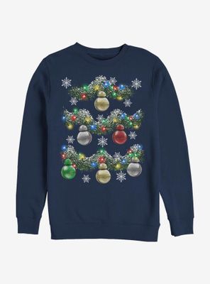 Star Wars Episode VIII: The Last Jedi BB-8 Holiday Garlands Sweatshirt