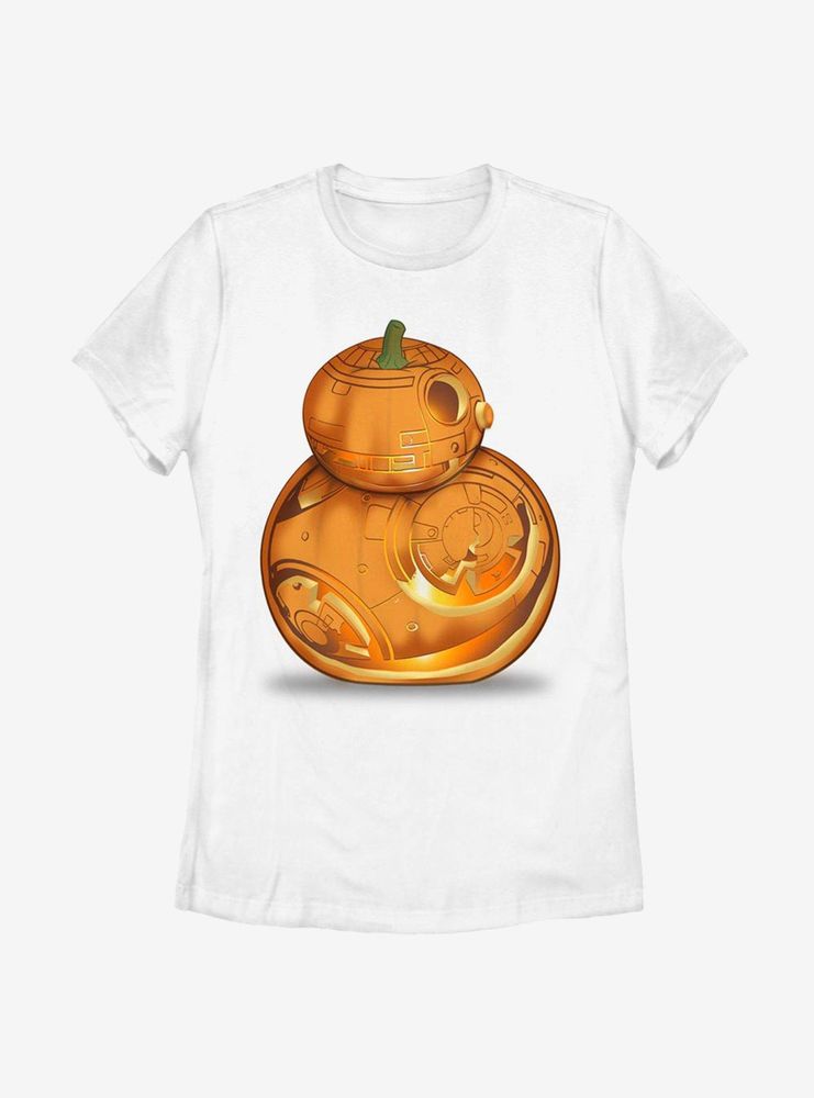 Star Wars BB-8 Pumpkin Womens T-Shirt