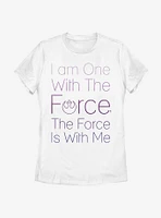 Star Wars Rogue One With The Force Womens T-Shirt