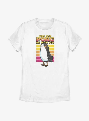 Star Wars Episode VIII: The Last Jedi Retro Porg Big Halftones Womens T-Shirt