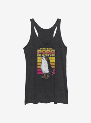 Star Wars Episode VIII: The Last Jedi Retro Porg Big Halftones Womens Tank Top