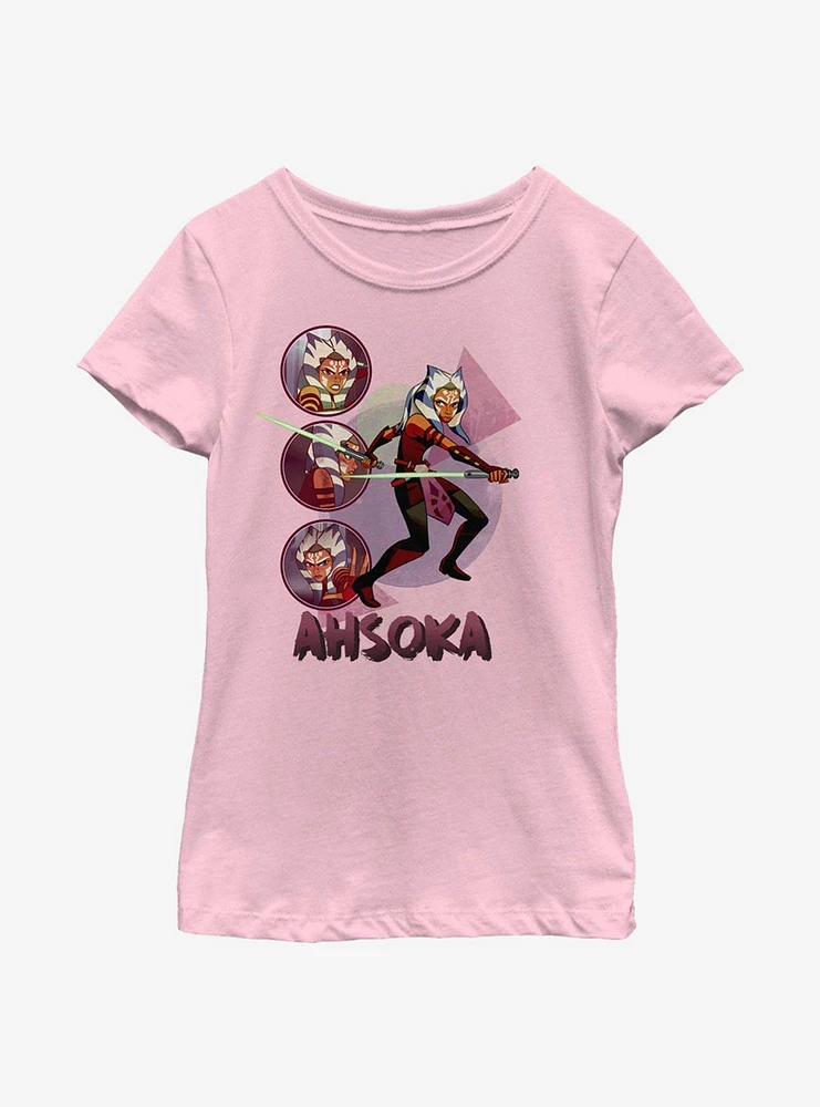 Star Wars: Forces Of Destiny Ahsoka Circles Youth Girls T-Shirt