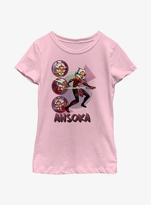 Star Wars: Forces Of Destiny Ahsoka Circles Youth Girls T-Shirt
