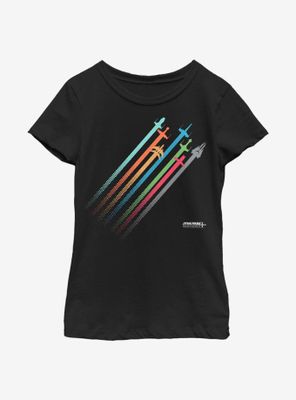 Star Wars Plane Lines Youth Girls T-Shirt