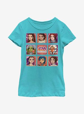 Star Wars: Forces Of Destiny Square Up Youth Girls T-Shirt