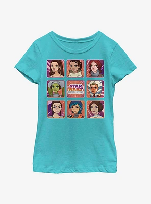 Star Wars: Forces Of Destiny Square Up Youth Girls T-Shirt