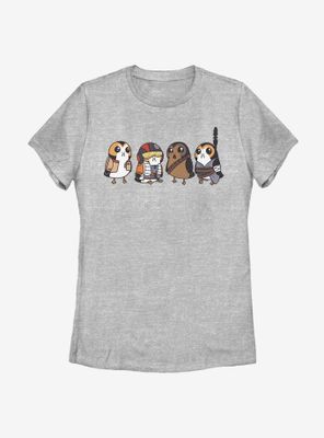 Star Wars Episode VIII: The Last Jedi Porgs As Characters Womens T-Shirt