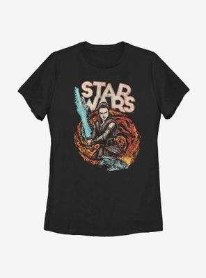Star Wars Episode VIII: The Last Jedi Rey Resists Womens T-Shirt