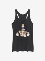 Star Wars Episode VIII: The Last Jedi BB-8 And Porgs Womens Tank Top