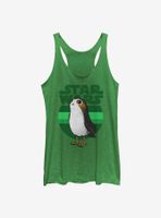 Star Wars Episode VIII: The Last Jedi Porg Simple Green Womens Tank Top