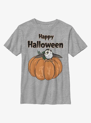 Star Wars Episode VIII: The Last Jedi Porg On A Pumpkin Youth T-Shirt