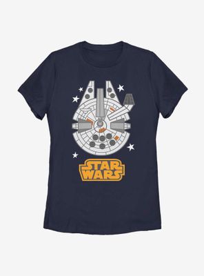 Star Wars Falcon Emoji Womens T-Shirt
