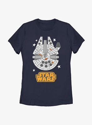 Star Wars Falcon Emoji Womens T-Shirt