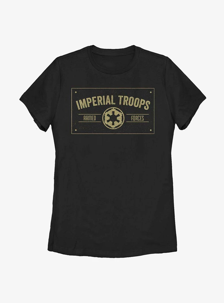 Star Wars Imperial Troops Plaque Womens T-Shirt