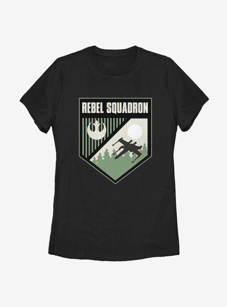 Star Wars Rebel Squad Shield Womens T-Shirt