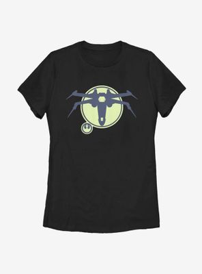 Star Wars Silhouette Fighter Womens T-Shirt