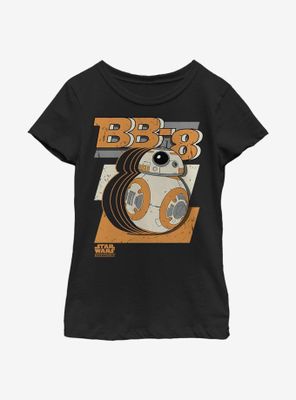 Star Wars BB-8 Roll On Rectangles Youth Girls T-Shirt
