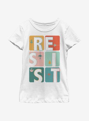 Star Wars Reist Block Youth Girls T-Shirt