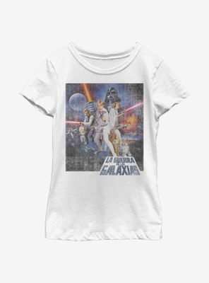 Star Wars La Guerra De Las Galaxias Youth Girls T-Shirt