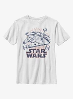Star Wars Falcon Rays Youth T-Shirt