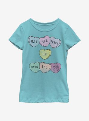 Star Wars Force Hearts Youth Girls T-Shirt