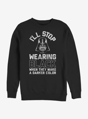 Star Wars Back Black Sweatshirt