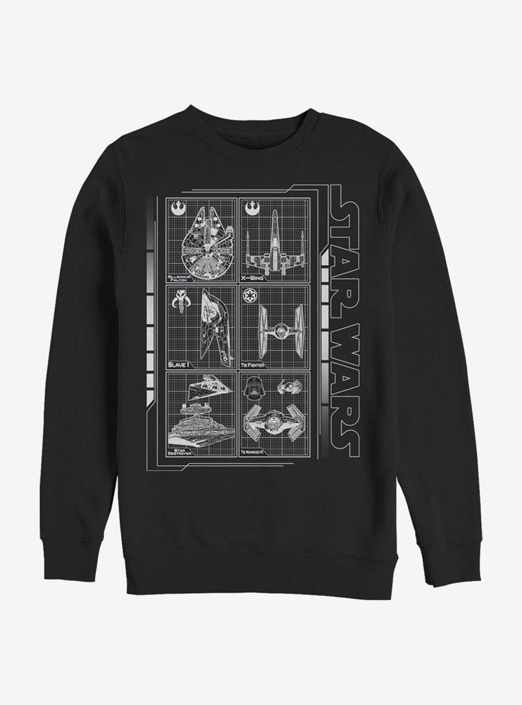 Star Wars Battle Ships Sweatshirt